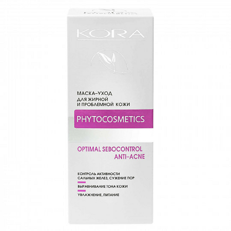 KORA Маска-уход для жирной и проблемной кожи Anti-Acne 100 мл 1 шт