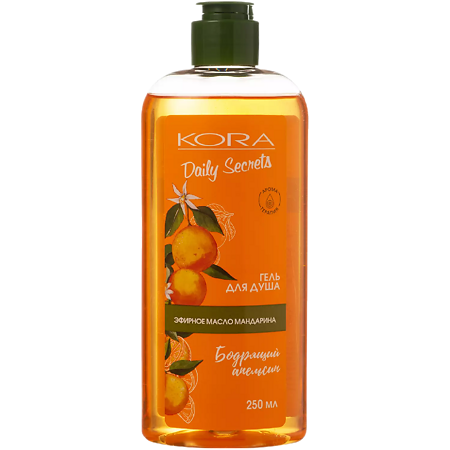 Изображение товара KORA Daily Secrets Гель для душа Бодрящий апельсин 250 мл 1 шт