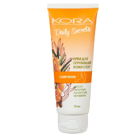 Изображение товара KORA Daily Secrets Крем для огрубевшей кожи стоп Смягчение 75 мл 1 шт