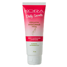 Изображение товара KORA Daily Secrets Крем для рук интенсивный уход Восстановление и питание 75 мл 1 шт
