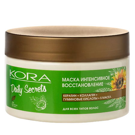 Изображение товара KORA Daily Secrets Маска Интенсивное восстановление для всех типов волос 250 мл 1 шт