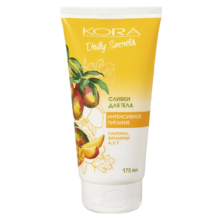 Изображение товара KORA Daily Secrets Сливки для тела Интенсивное питание 175 мл 1 шт