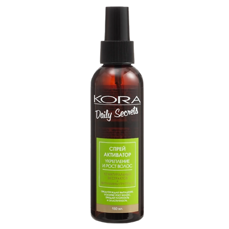 Изображение товара KORA Daily Secrets Спрей-активатор Укрепление и рост волос 150 мл 1 шт