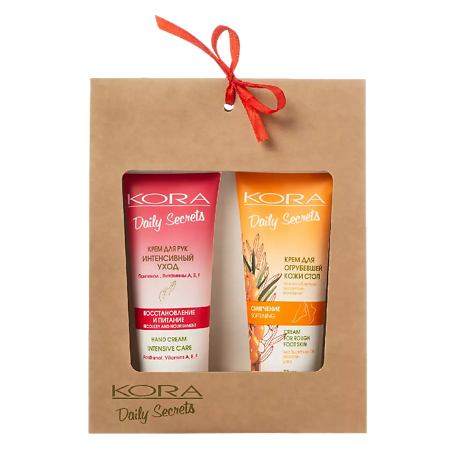 Изображение товара KORA Подарочный набор Интенсивный уход для рук и ног 1 уп