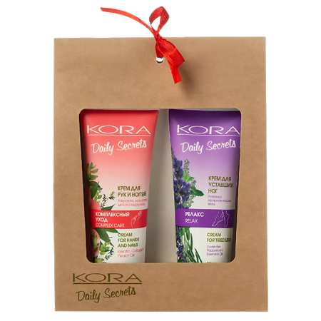 KORA Подарочный набор Комплексный уход для рук и ног 1 уп