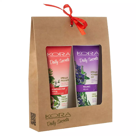 KORA Подарочный набор Комплексный уход для рук и ног 1 уп