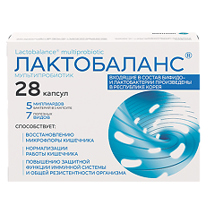 Купить Лактобаланс мультипробиотик / Lactobalance multiprobiotic капсулы массой 378 мг 28 шт цена