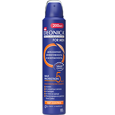 Изображение товара Дезодорант-антиперспирант Deonica For Men Max Protection 5в1 спрей 200 мл 1 шт