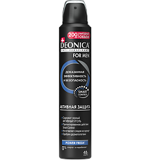 Изображение товара Дезодорант-антиперспирант Deonica For Men Активная защита спрей 200 мл 1 шт
