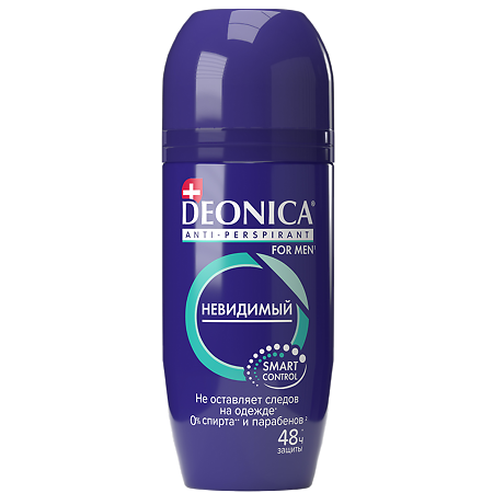 Изображение товара Дезодорант-антиперспирант Deonica For Men Невидимый ролик 50 мл 1 шт