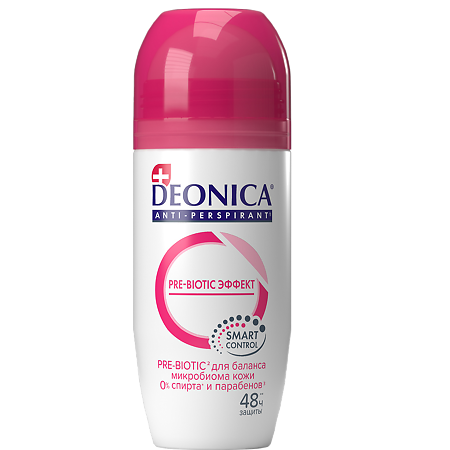 Дезодорант-антиперспирант Deonica Pre-Biotic Эффект ролик 50 мл 1 шт
