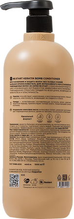 Mixit Re:Start Бальзам-ополаскиватель для восстановления волос Keratin bomb conditioner 1000 мл