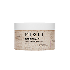 Купить Mixit Spa Rituals Сахарно-солевой скраб для тела с ароматом амбры и бобов тонка Amber & Tonka Body Scrub 300 г цена