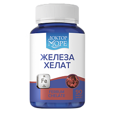 Купить Доктор Море Железа хелат/Ferrum Chelate капсулы по 0,4 г 90 шт цена