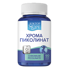 Купить Доктор Море Хрома пиколинат максимум/Chromium picolinate maximum капсулы по 0,32 г 90 шт цена