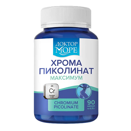 Доктор Море Хрома пиколинат максимум/Chromium picolinate maximum капсулы по 320 мг 90 шт