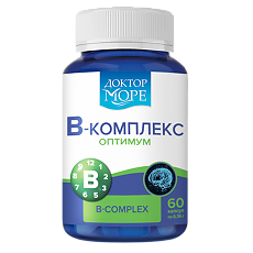 Купить Доктор Море B-комплекс оптимум/B-complex optimum капсулы по 0,36 г 60 шт цена