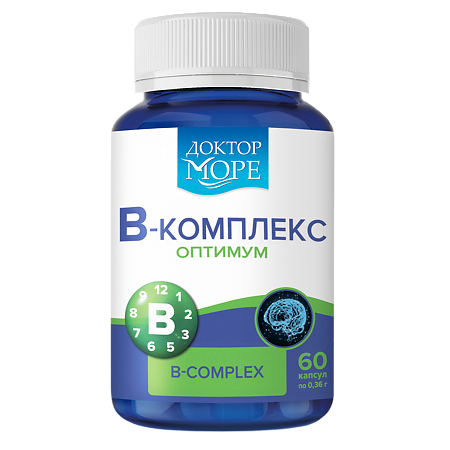 Доктор Море B-комплекс оптимум/B-complex optimum капсулы по 360 мг 60 шт