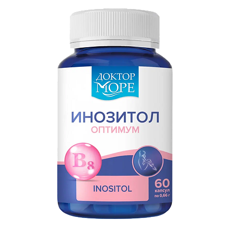 Изображение товара Доктор Море Инозитол оптимум капсулы 660 мг 60 шт — биодобавка для поддержки нервной системы