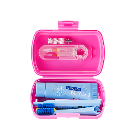 Curaprox Ortho Дорожный набор для ухода за полостью рта Pink (розовый) 1 уп