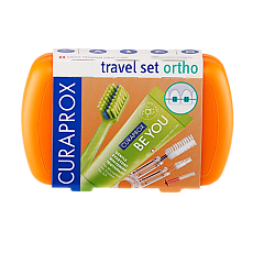 Купить Curaprox Ortho Дорожный набор для ухода за полостью рта Orange (оранжевый) 1 уп цена