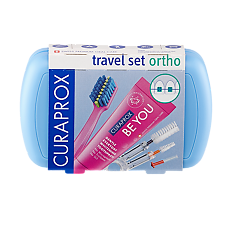 Купить Curaprox Ortho Дорожный набор для ухода за полостью рта Blue (голубой) 1 уп цена