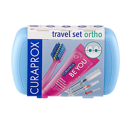 Изображение товара Дорожный набор для ухода за полостью рта Curaprox Ortho Blue