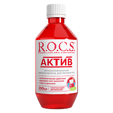 Изображение товара R.O.C.S. Ополаскиватель для полости рта Актив 250 мл 1 шт