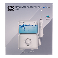 Купить Ирригатор полости рта портативный CS Medica AquaPulsar CS-7 Dual Floss White белый 1 шт цена