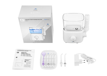 Ирригатор полости рта портативный CS Medica AquaPulsar CS-7 Dual Floss White белый 1 шт