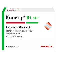 Купить Конкор таблетки покрыт.плен.об. 10 мг 90 шт цена