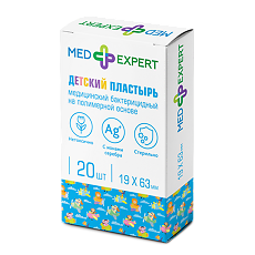 Купить Med Expert Пластырь универсальный бактерицидный с ионами серебра детский 20 шт цена
