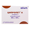 Ципролет А таблетки покрыт.плен.об. 600 мг+500 мг 10 шт