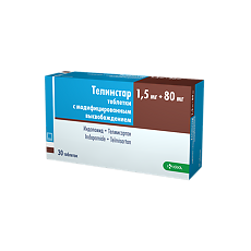 Купить Телинстар таблетки с модифицированным высвобождением покрыт.плен.об. 1,5 мг+80 мг 30 шт цена