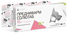 Изображение товара Преднифарм Солютаб таблетки 16 мг 20 шт (вет)