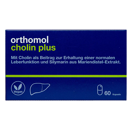 Ортомоль Холин Плюс/Orthomol Cholin Plus капсулы по 0,4 г 60 шт