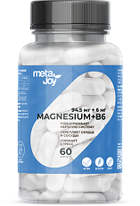 Купить MetaJoy Магний+В6 МетаДжой/Magnesium+В6 капсулы массой 736 мг 60 шт цена