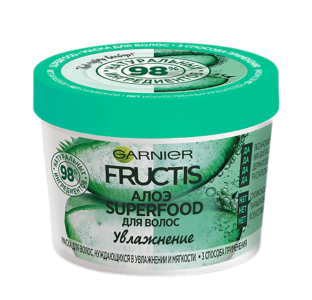 Garnier Fructis Маска для волос Superfood Алоэ 390 мл 1 шт