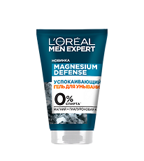 Купить Loreal Paris Men Expert Magnesium Defence Успокаивающий гель для умывания 100 мл 1 шт цена