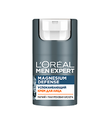 Купить Loreal Paris Men Expert Magnesium Defence Успокаивающий крем для лица 50 мл 1 шт цена