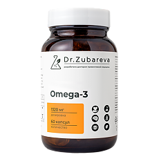 Купить Омега-3/Omega-3 1320 мг Dr.Zubareva капсулы массой 1620 мг 60 шт цена