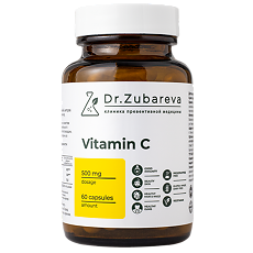 Купить Витамин С/Vitamin C 500 мг Dr.Zubareva капсулы массой 750 мг 60 шт цена