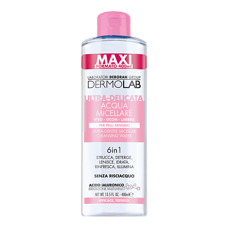 Изображение товара Dermolab Мицеллярная вода для очищения ультра-нежная Ultra-Gentle Micellar Cleansing Water 6-in-1 400 мл 1 шт