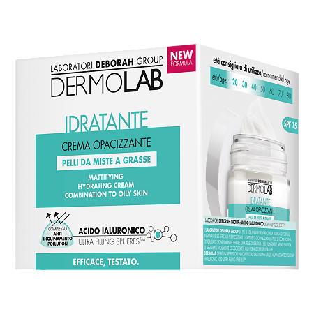 Dermolab Крем для лица матирующий для комбинированной и жирной кожи Mattifying Hydration Cream SPF15 50 мл 1 шт