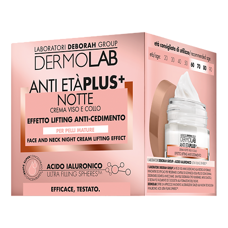 Dermolab Крем ночной для лица и шеи Лифтинг эффект Anti Eta' Plus+ Face And Neck Night Cream Lifting Effect 50 мл 1 шт