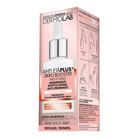 Dermolab Сыворотка-бустер для лица и шеи восстанавливающая Anti Eta' Plus+ Regenerating Face and Neck Booster Serum 30 мл 1 шт