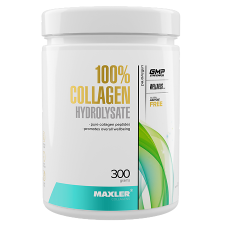 Макслер 100% Коллаген/Maxler 100% Collagen Hydrolysate порошок без вкуса по 300 г 1 шт