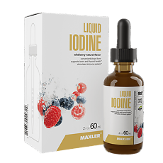 Изображение товара Макслер Жидкий Йод вкус Лесные ягоды / Maxler Liquid Iodine Wild Berry flavor 60 мл 1 шт