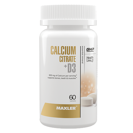 Макслер Кальций Цитрат Д3 / Maxler Calcium Citrate D3 таблетки по 1700 мг 60 шт