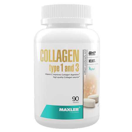 Макслер Коллаген Тип I и III/ Maxler Collagen Type I & III таблетки по 1380 мг 90 шт